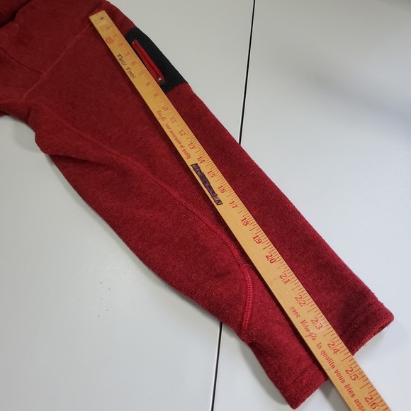 LL Bean Men Polartec Pullover Size 2XL Tall Red Hiking Outdoors Arm Pocket - Picture 12 of 14